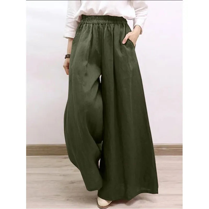 Wide Leg Pants Fashion Casual Versatile Solid Color