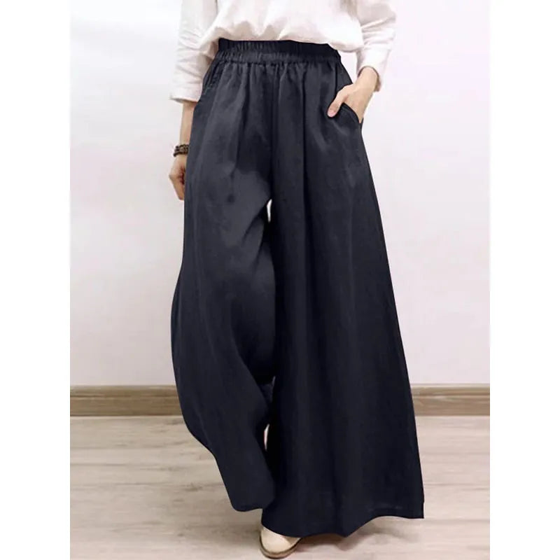 Wide Leg Pants Fashion Casual Versatile Solid Color