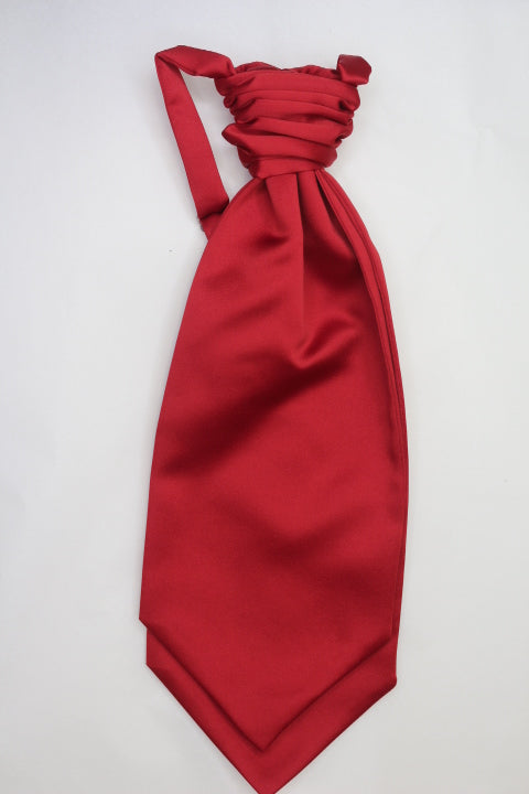 Wine red Ruche Cravat