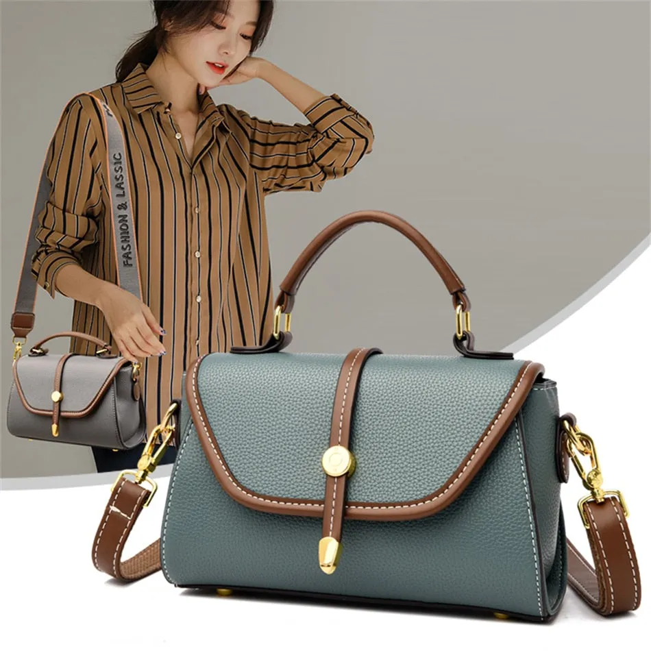 Women's Fashion Synthetic Leather Designer Casual Tote Handbags