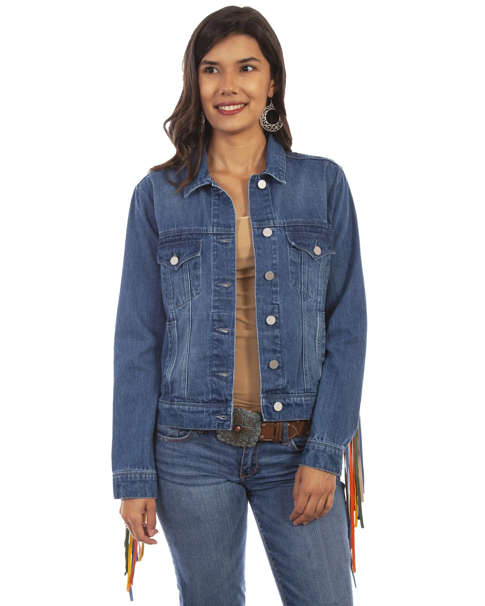 Women's Fringe Denim Jacket