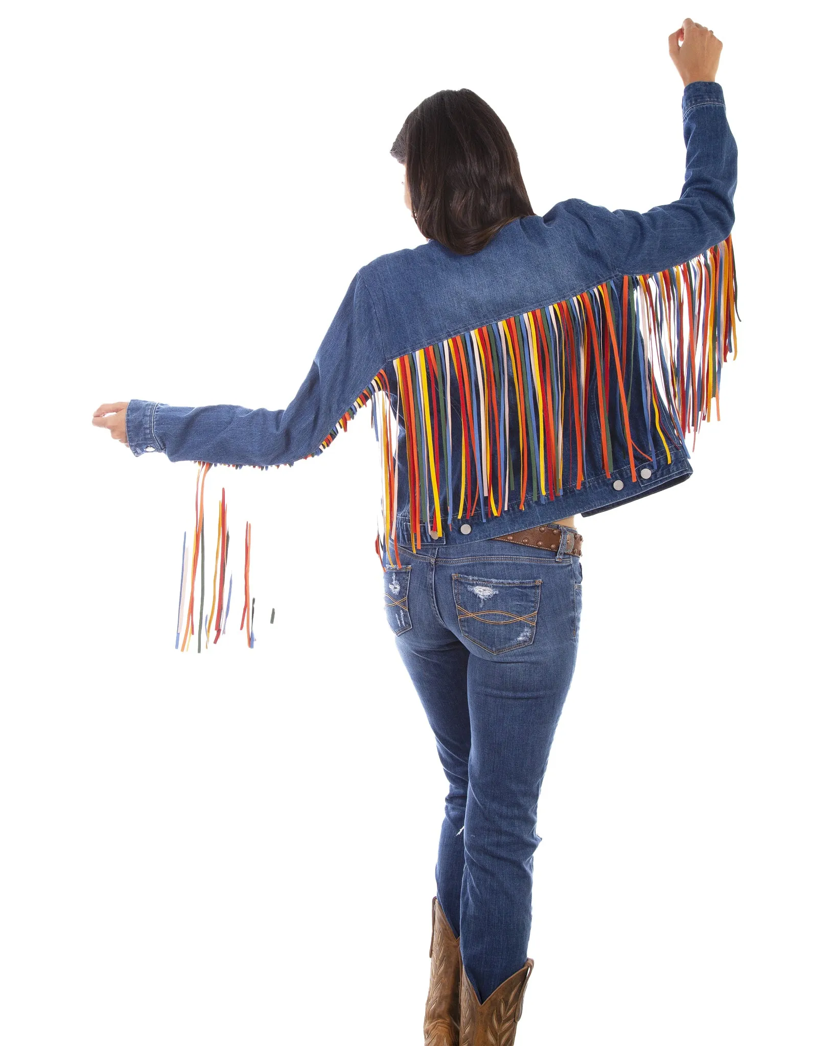 Women's Fringe Denim Jacket