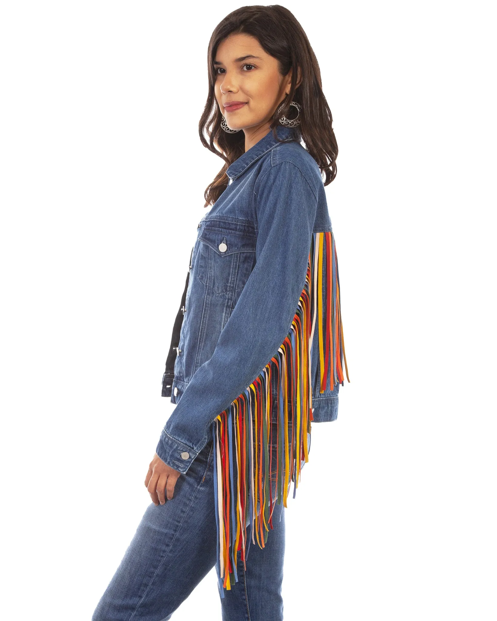 Women's Fringe Denim Jacket