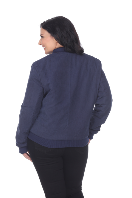 Women's Ribbed Bomber Jacket