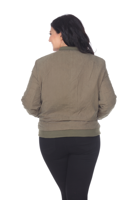 Women's Ribbed Bomber Jacket