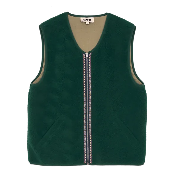 YMC Utah Waistcoat - Green