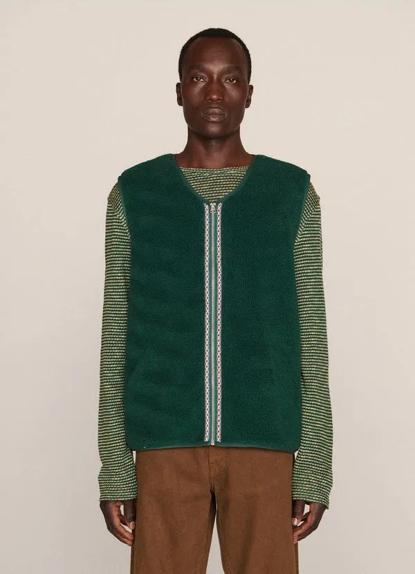 YMC Utah Waistcoat - Green