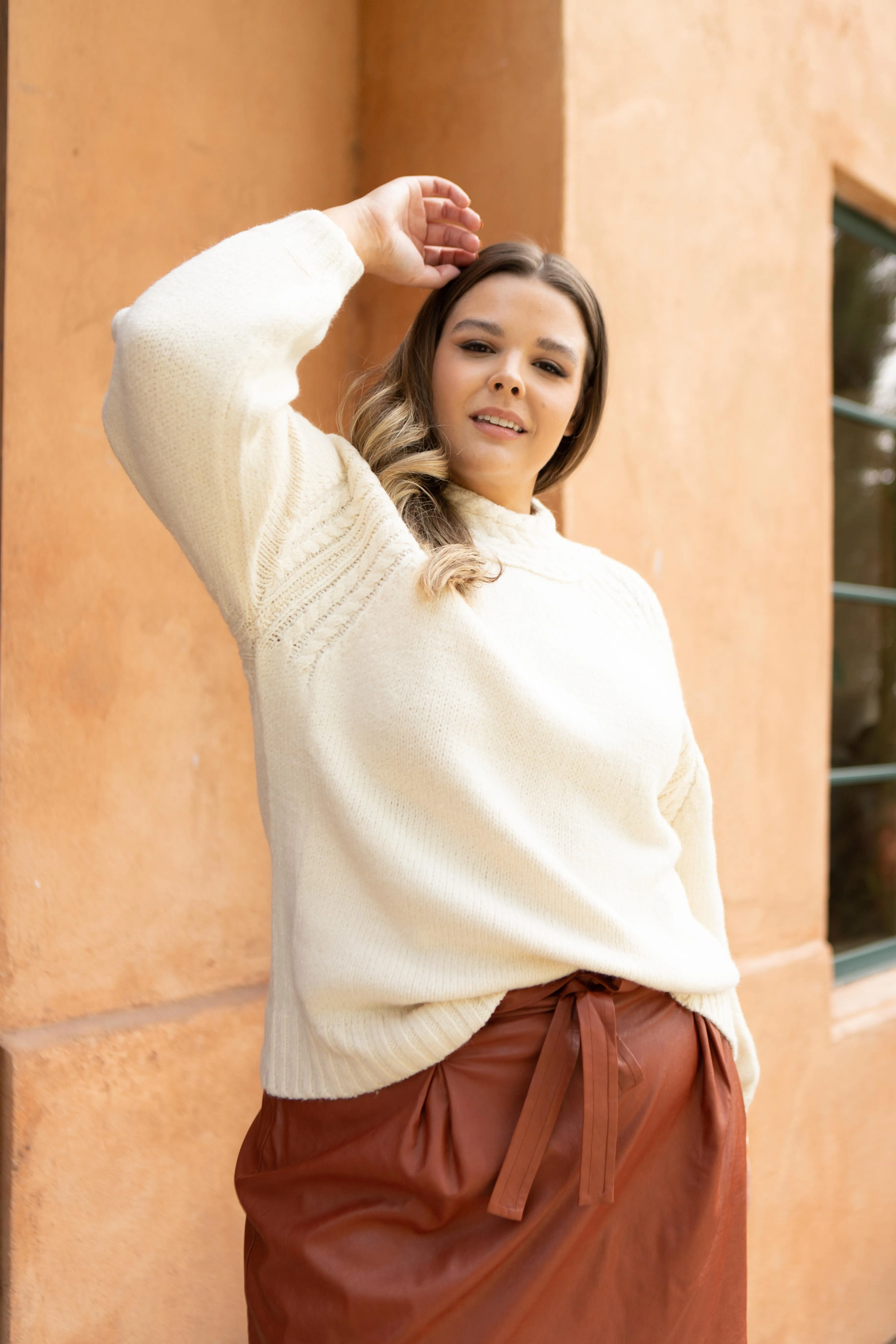 Your Favorite Knit Sweater in Cream