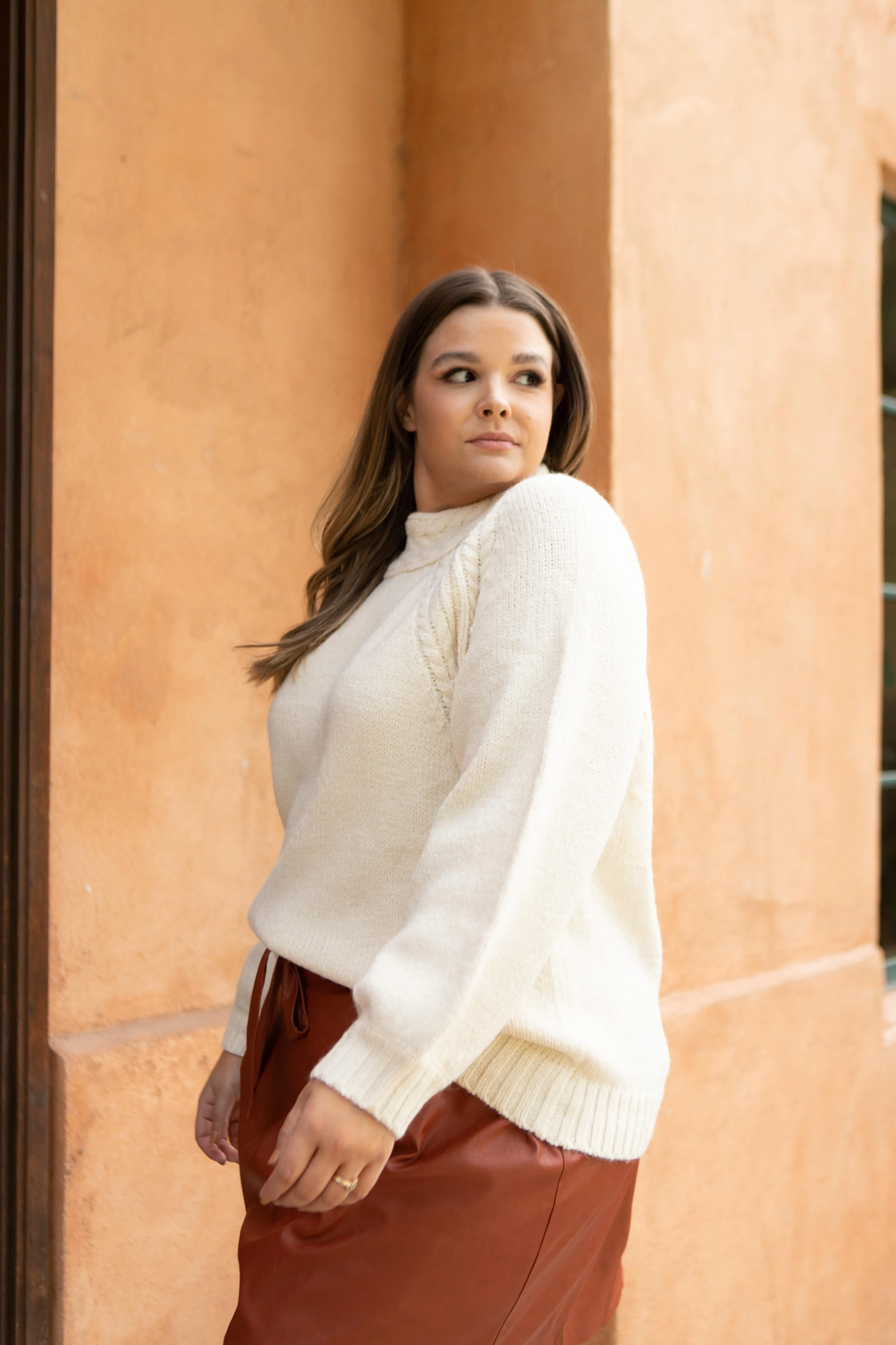 Your Favorite Knit Sweater in Cream