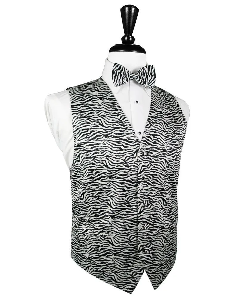 Zebra Tuxedo Vest